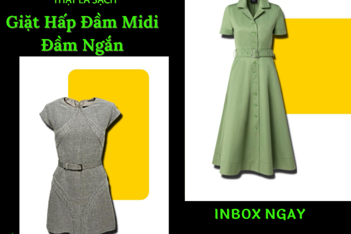 Bạn đang tìm đơn vị Dịch vụ Giặt Hấp Đầm Midi - Đầm Ngắn Cao Cấp tại tphcm ?