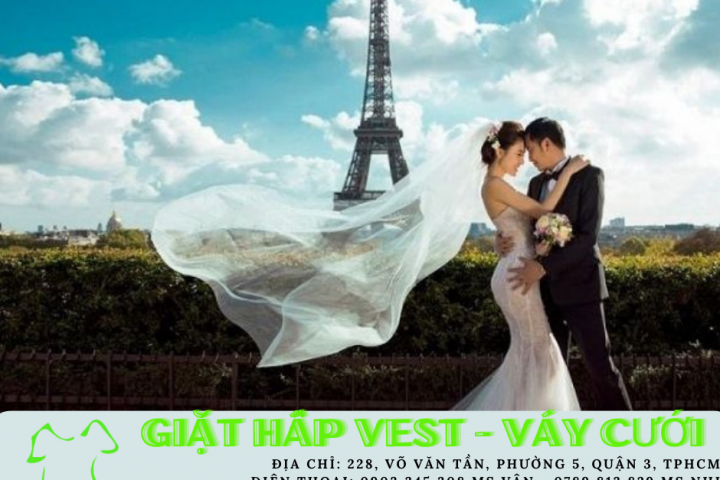 Dịch vụ giặt hấp áo vest - áo cưới tại tphcm