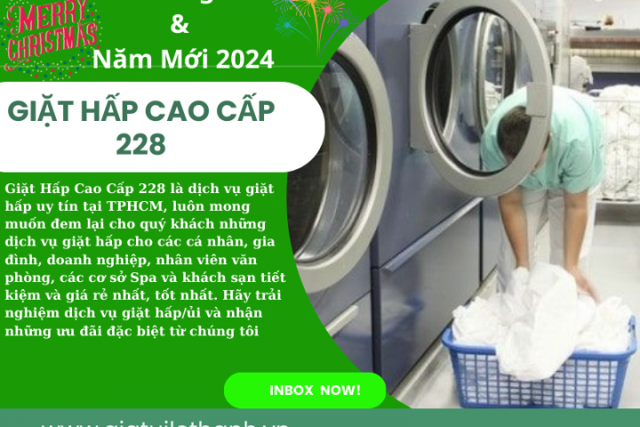 Dịch vụ Giặt hấp/ủi cao cấp - Tạo phong cách đón Giáng Sinh và chào năm mới