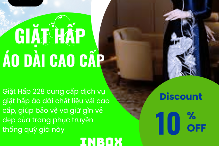 Dịch Vụ Giặt Hấp Áo Dài Chất Liệu Vải Cao Cấp Tại Giặt Hấp 228
