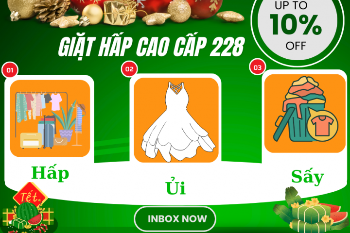 Đón Giáng Sinh & Chào Xuân 2024 cùng Giặt Hấp Cao Cấp 228 